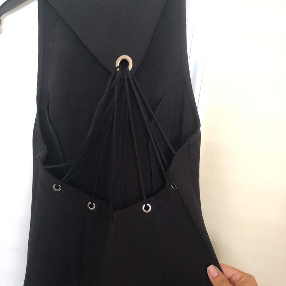 Black midi dress